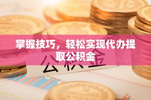 莲都掌握技巧，轻松实现代办提取公积金