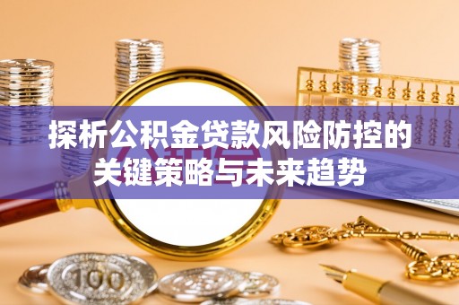 莲都探析公积金贷款风险防控的关键策略与未来趋势